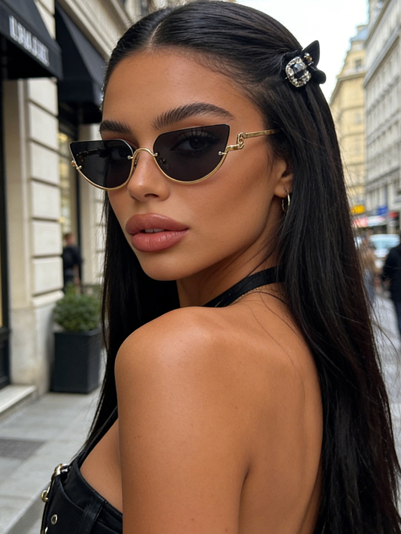 Photography Trick - 1Pc Y2K Retro Cat-Eye Sunglasses with