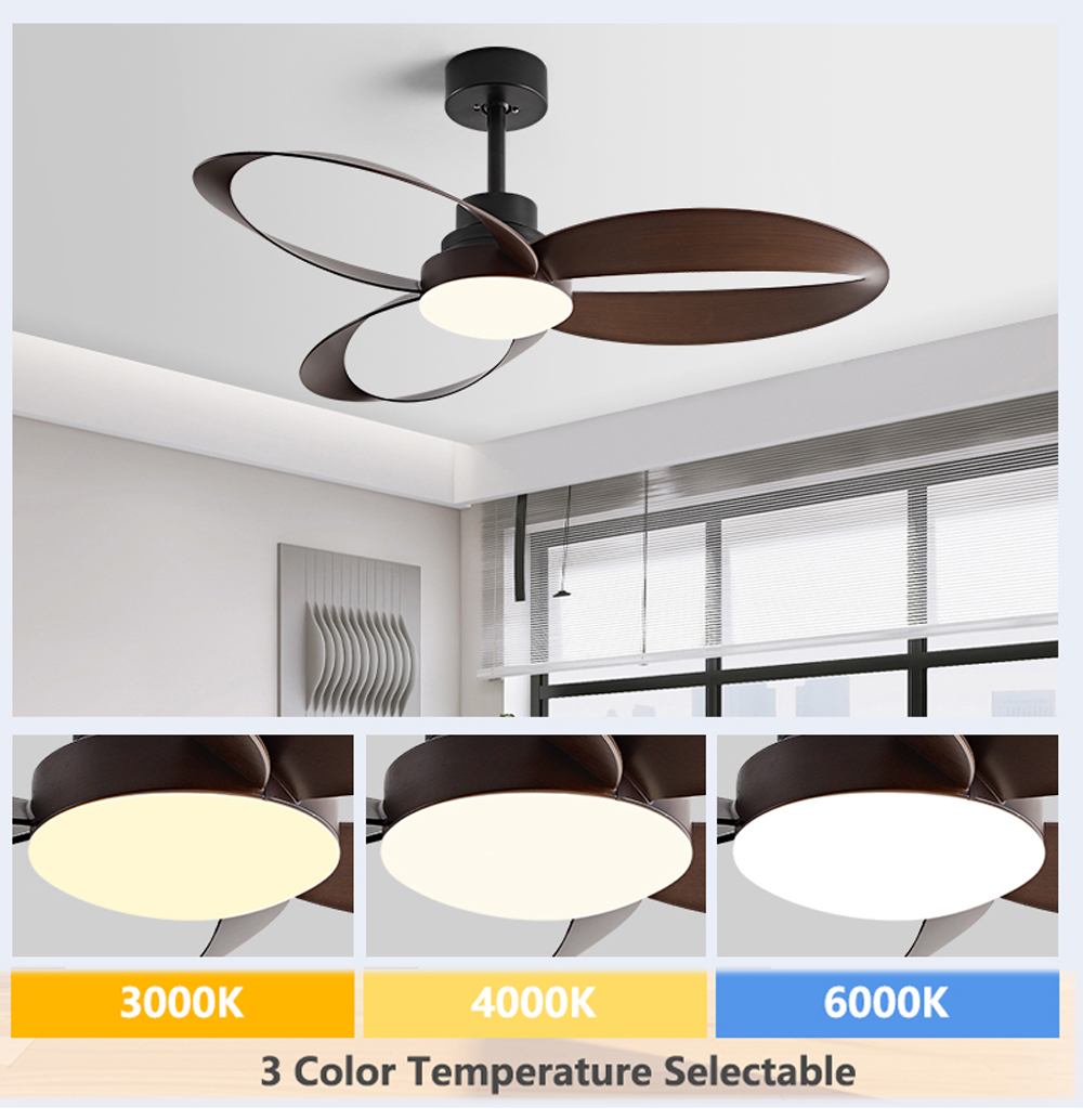 42/52 Inch Ceiling Fan 3 Blade - Photography Coffee 评论和价格
