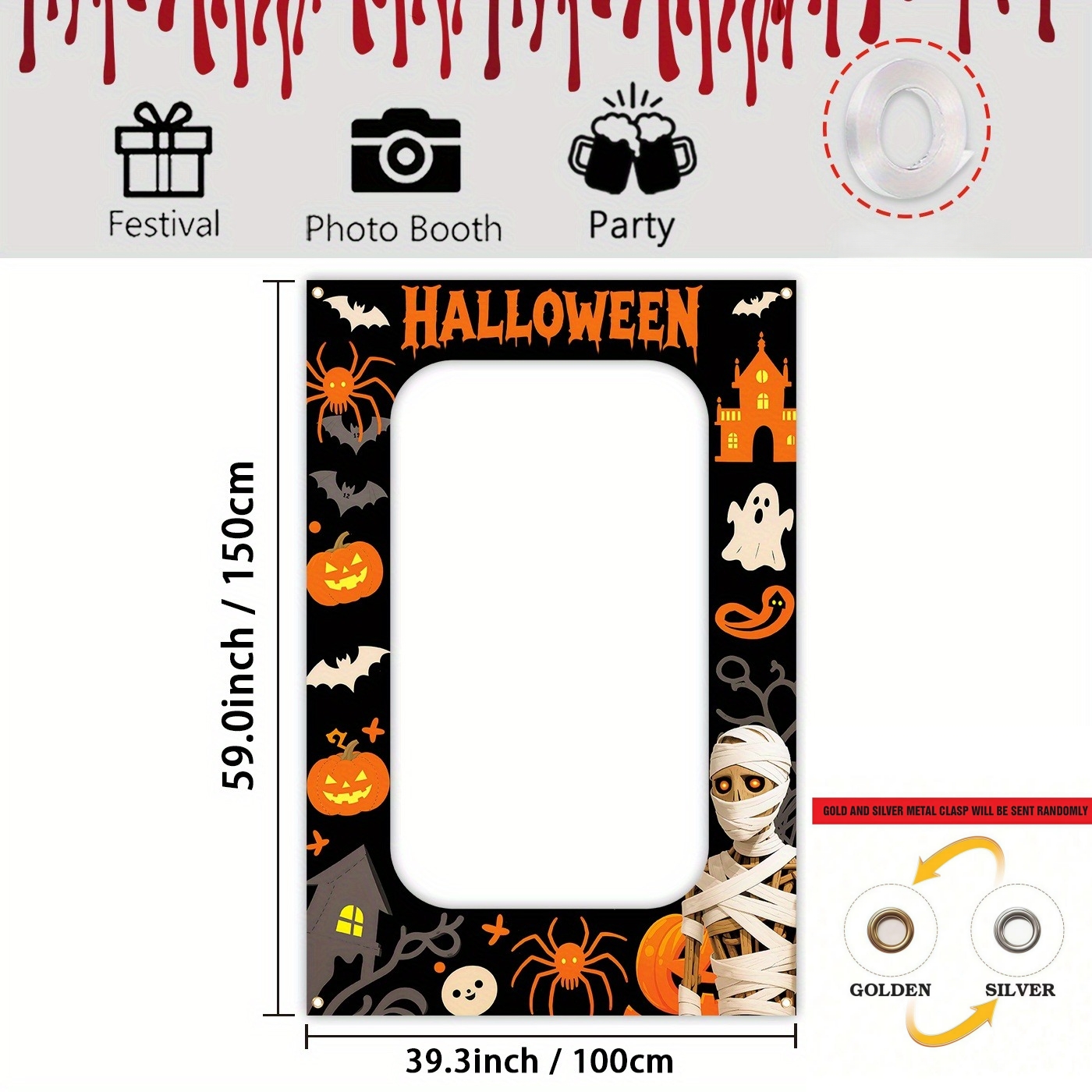 Halloween Hollow Photo Booth F - Photography Trick 评论和价格