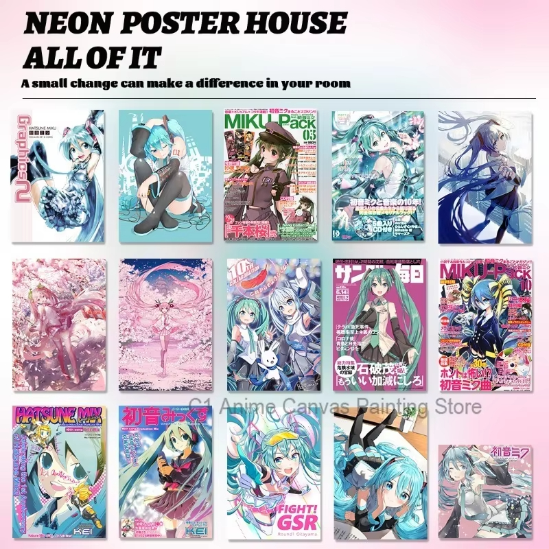 1pc frameless Hatsune Miku Ani - Photography Magazine 评论和价格