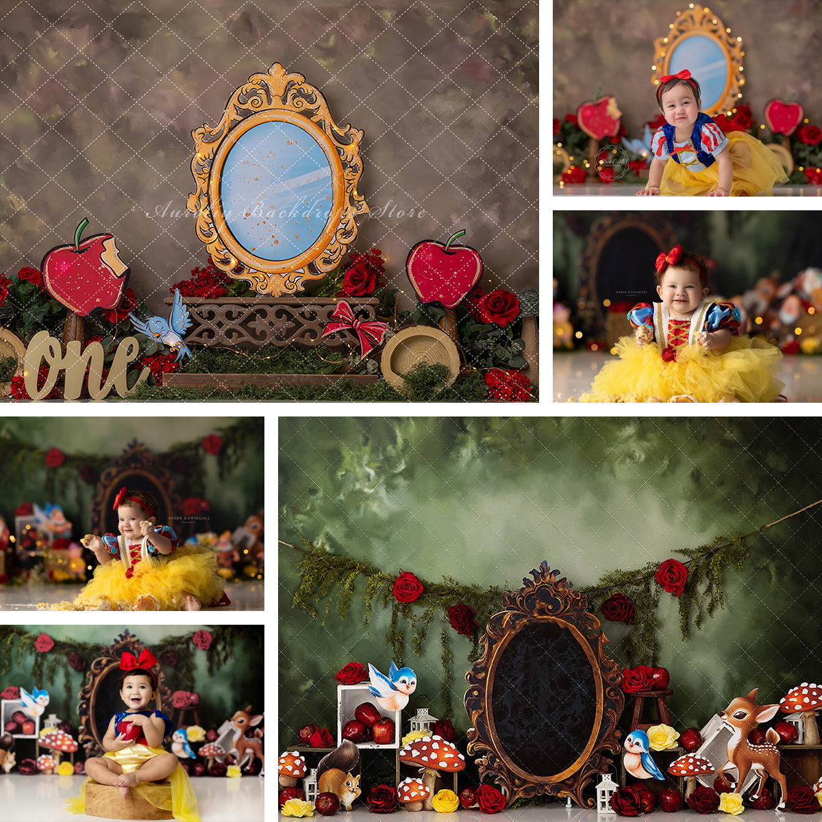 Jungle Princess Backdrops Cake - Photography Trick 评论和价格