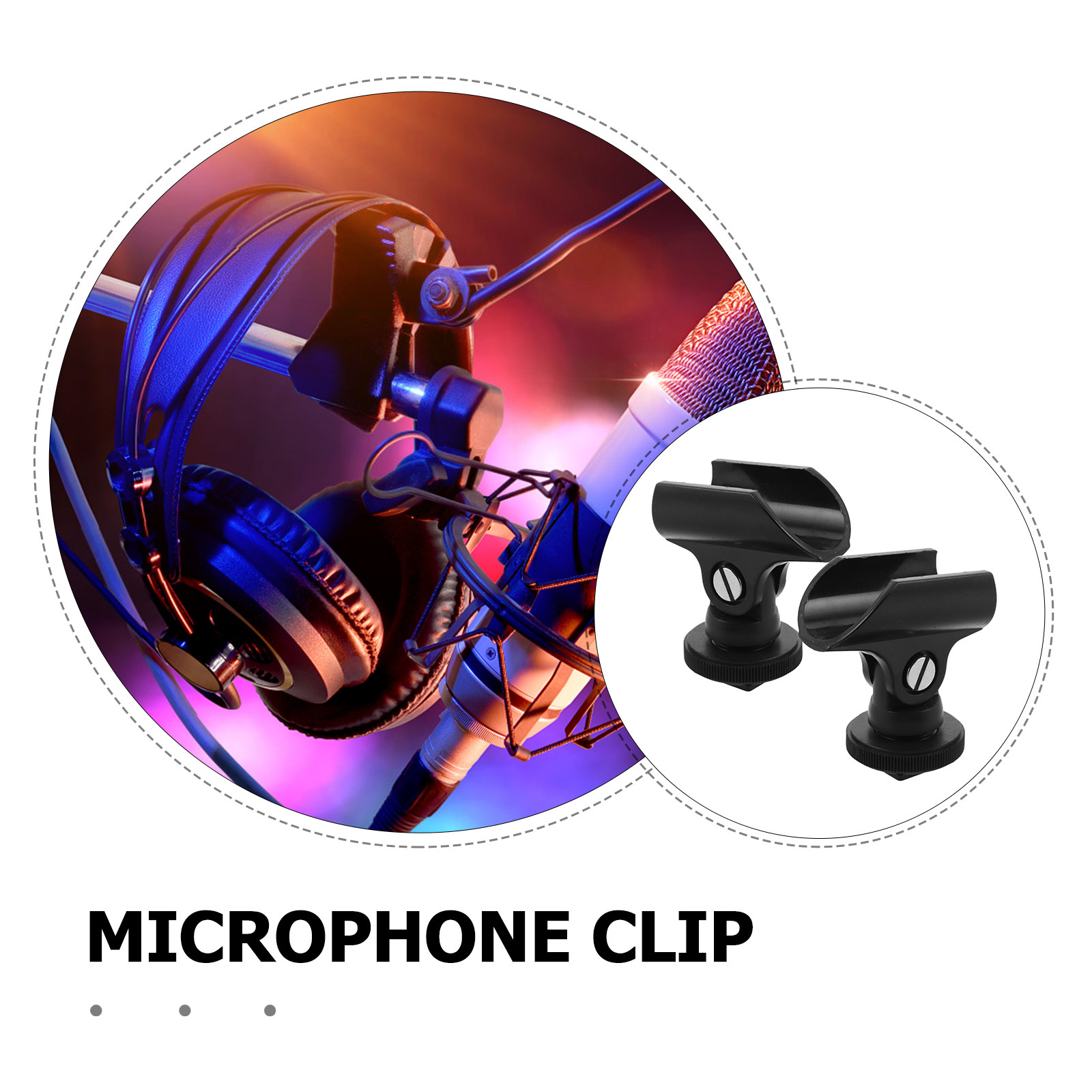 2Pcs Adjustable Microphone Cli - Hot Shoe Adapter 评论和价格