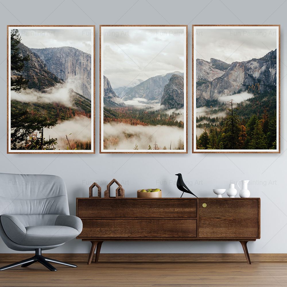 National Park Prints Scandinav - Photography Yosemite 评论和价格
