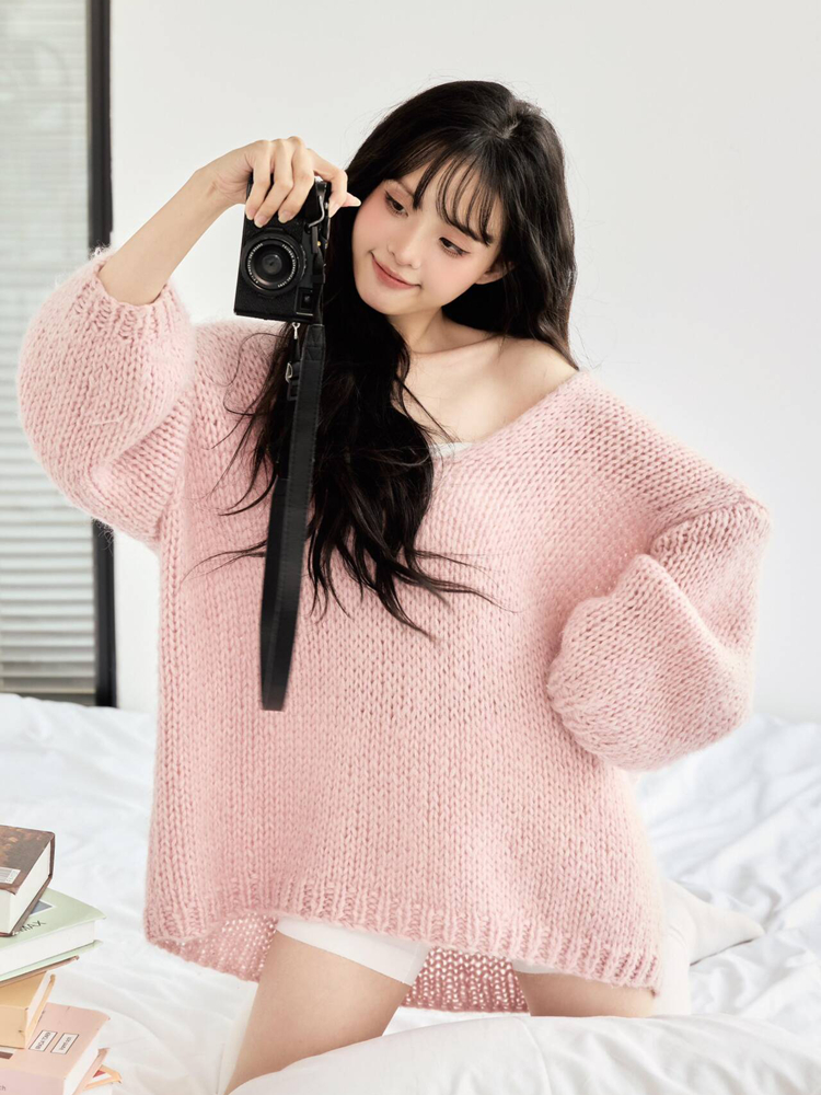 2026 New Lazy Girl Style Knitw - Photography Magazine 评论和价格