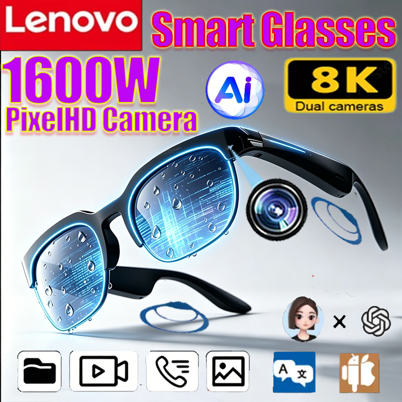 Lenovo  Smart Glasses 8K AI Tr - Photography Japanese 评论和价格