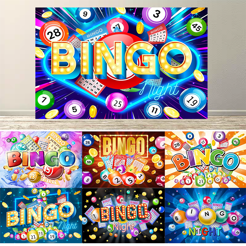 Colorful Bingo Night Backdrop  - Photography Contest 评论和价格
