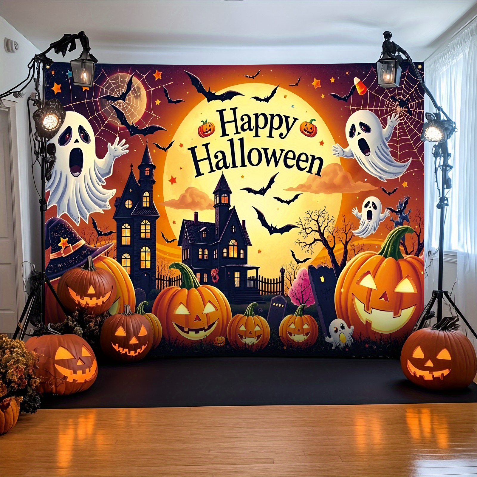 Halloween Photography Backdgro - Photography Trick 评论和价格