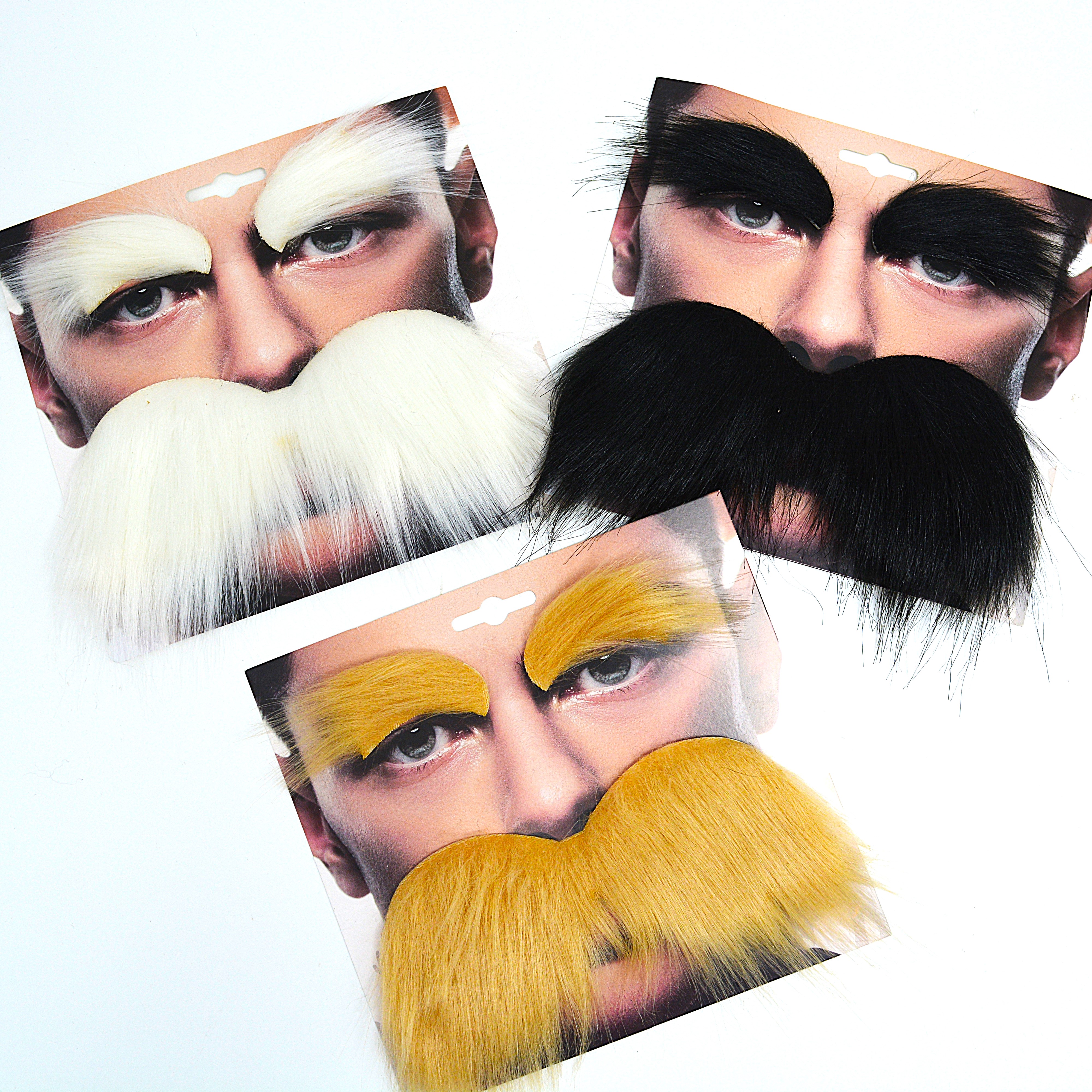 Novelty Fake Mustache & Eyebro - Photography Trick 评论和价格
