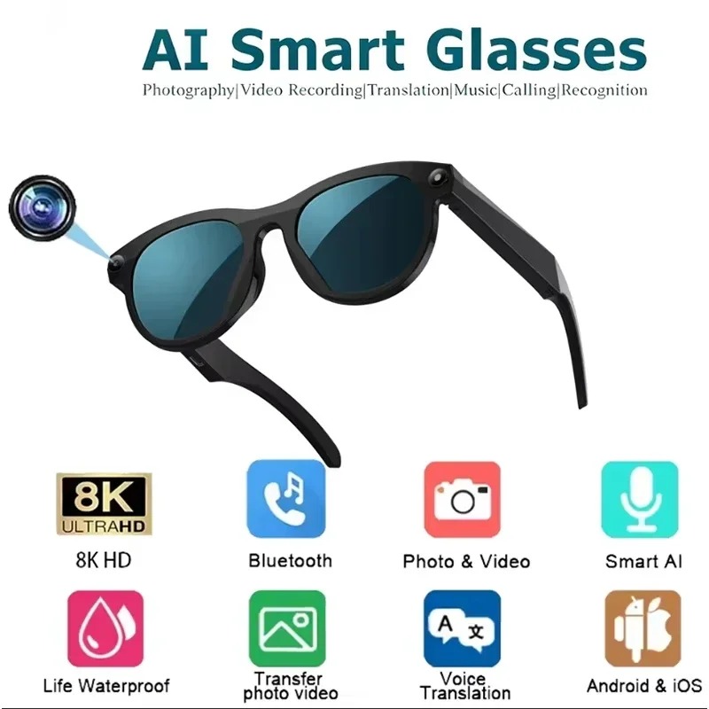 8KHD Smart AI Glasses Color Ch - Photography Japanese 评论和价格