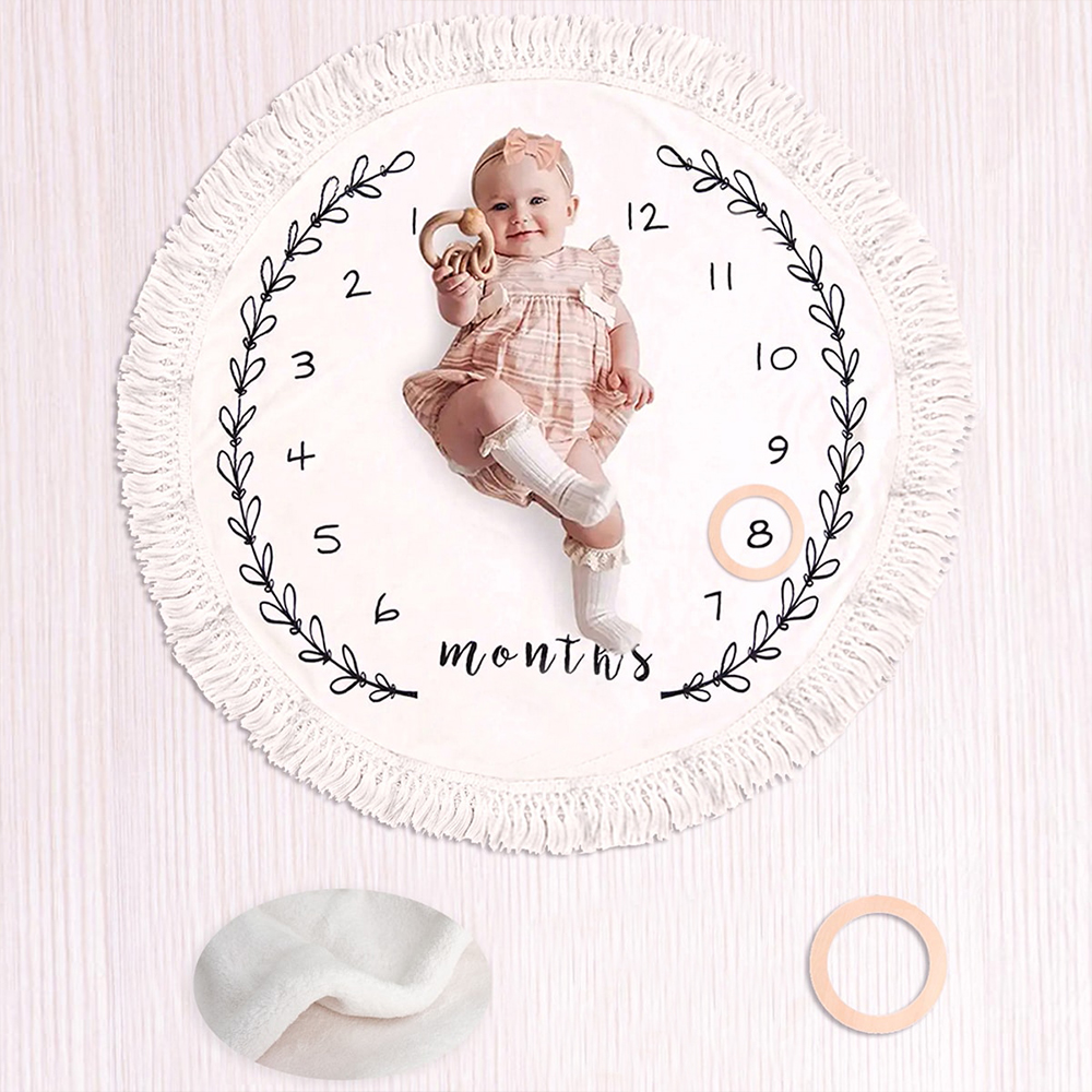 Flannel Month Milestone Blanke - Photography Newborn 评论和价格