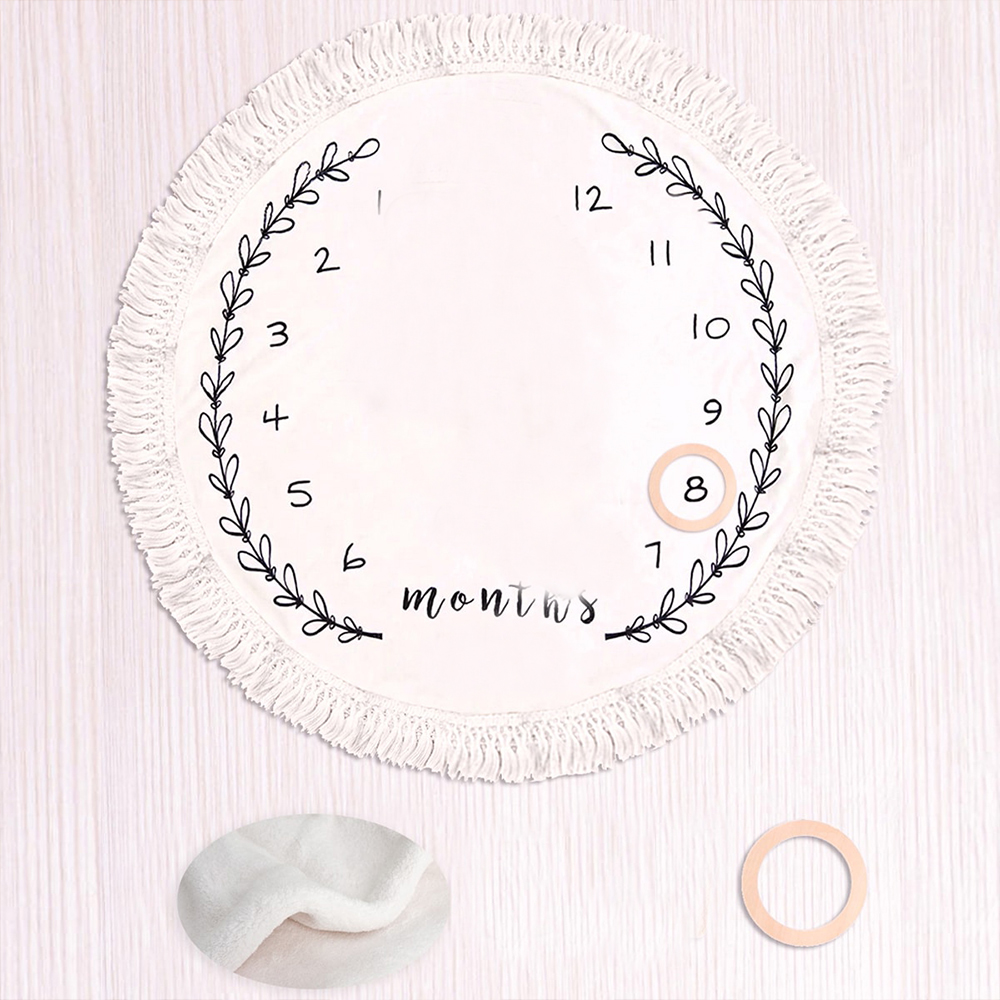 Flannel Month Milestone Blanke - Photography Newborn 评论和价格