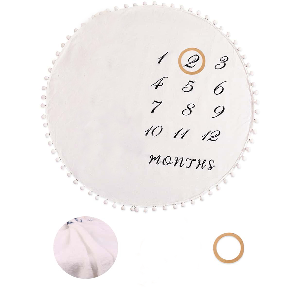 Flannel Month Milestone Blanke - Photography Newborn 评论和价格