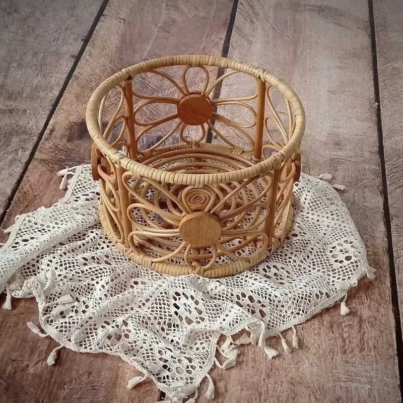Vintage Handmade Rattan Chair, - Photography Newborn 评论和价格