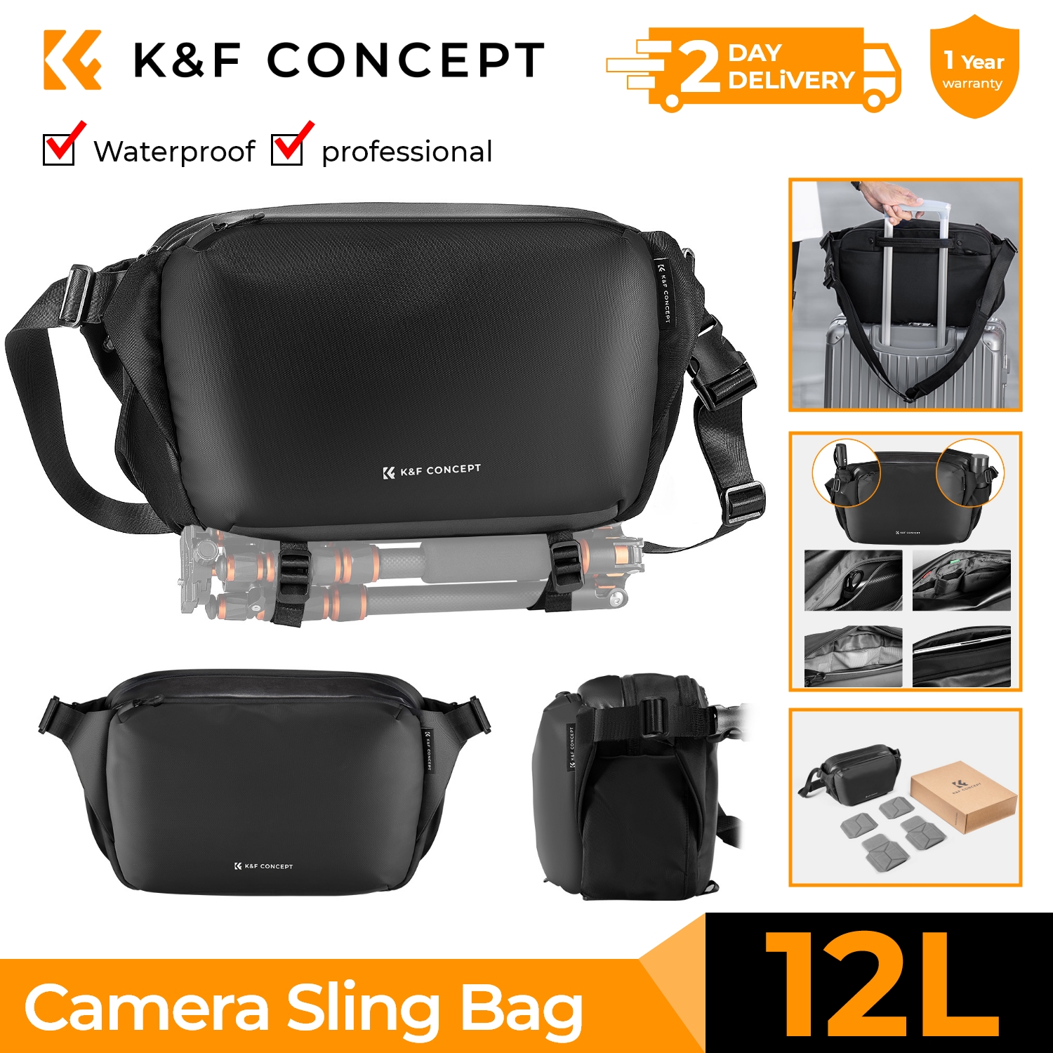 K&F CONCEPT 12L/10L Camera Sli - Photography Camera 评论和价格