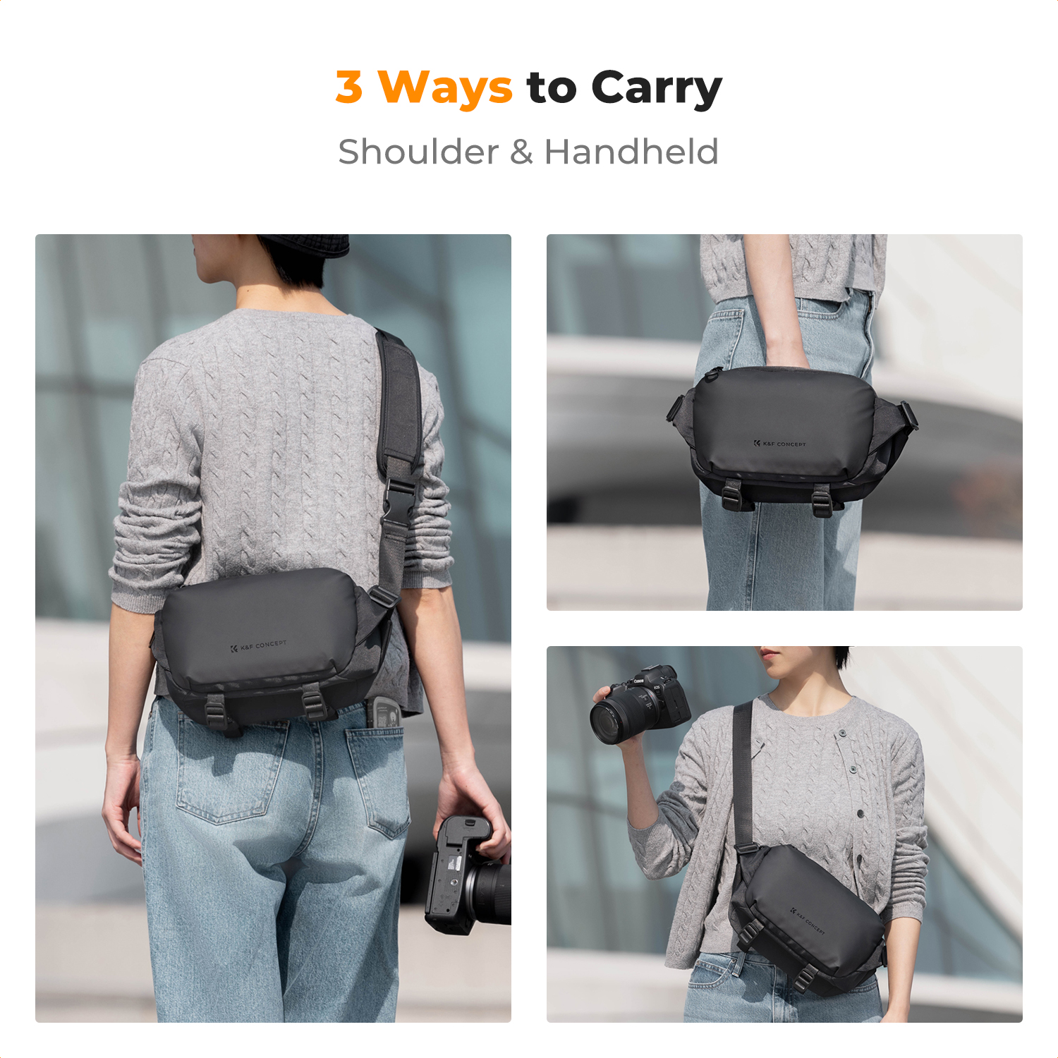 K&F CONCEPT 4L Camera Sling Ba - Photography Camera 评论和价格