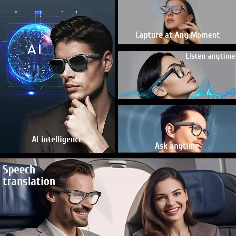 6K HD AI Camera Glasses 800MP  - Photography Japanese 评论和价格