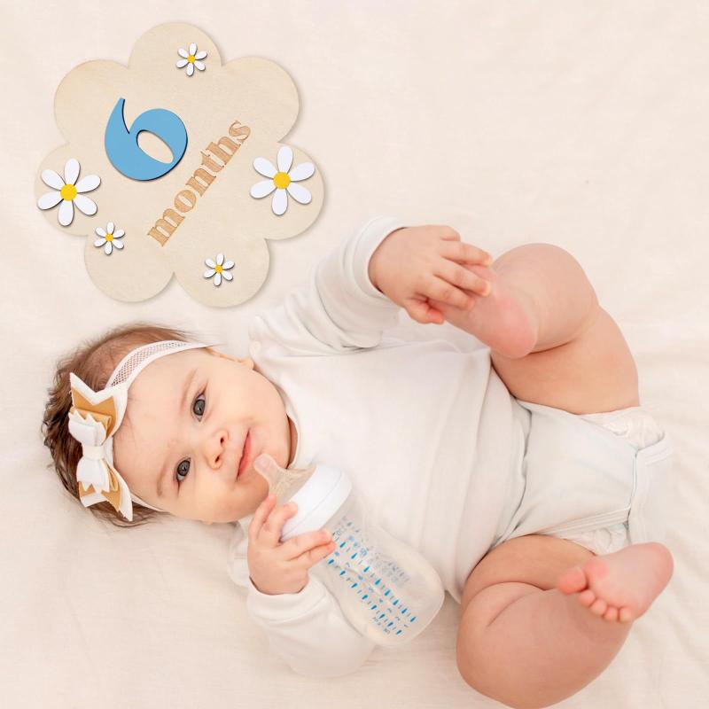 Wooden Baby Monthly Milestone  - Photography Newborn 评论和价格