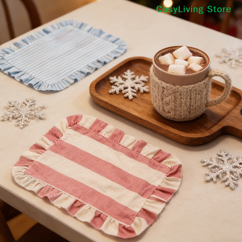 [CL]1Pc Minimalist Stripe Ruff - Photography Coffee 评论和价格