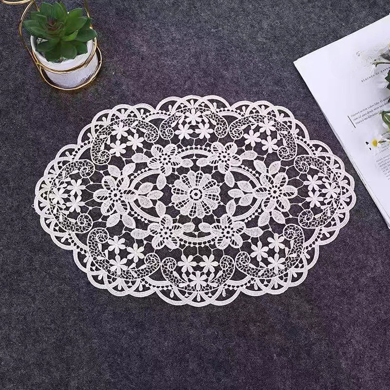 French Style Retro Oval Lace P - Photography Coffee 评论和价格