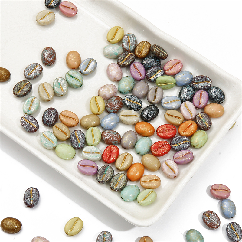 20/50pcs 10x8mm Hand Paint Acr - Photography Coffee 评论和价格