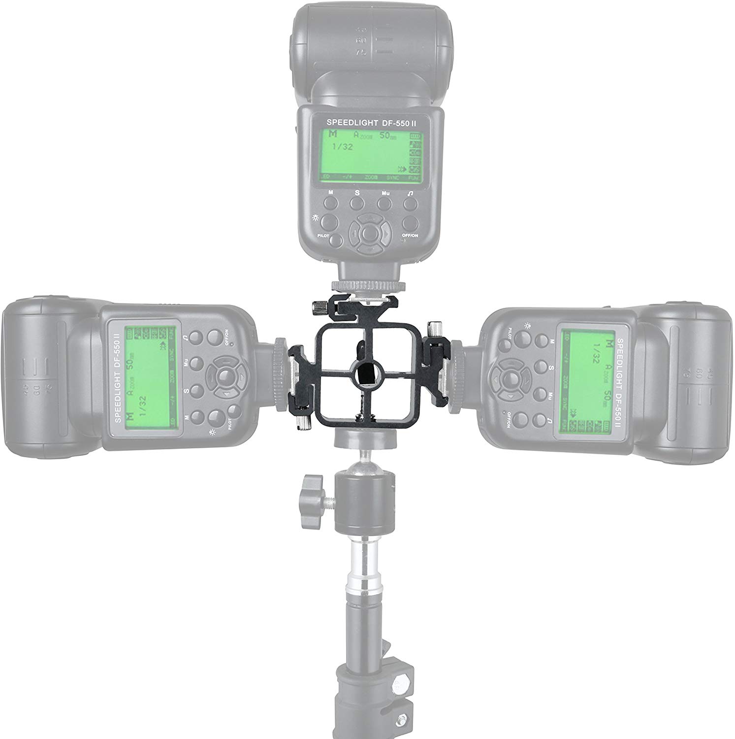 3 Triple Cold Shoe Mount Flash - Hot Shoe Adapter 评论和价格