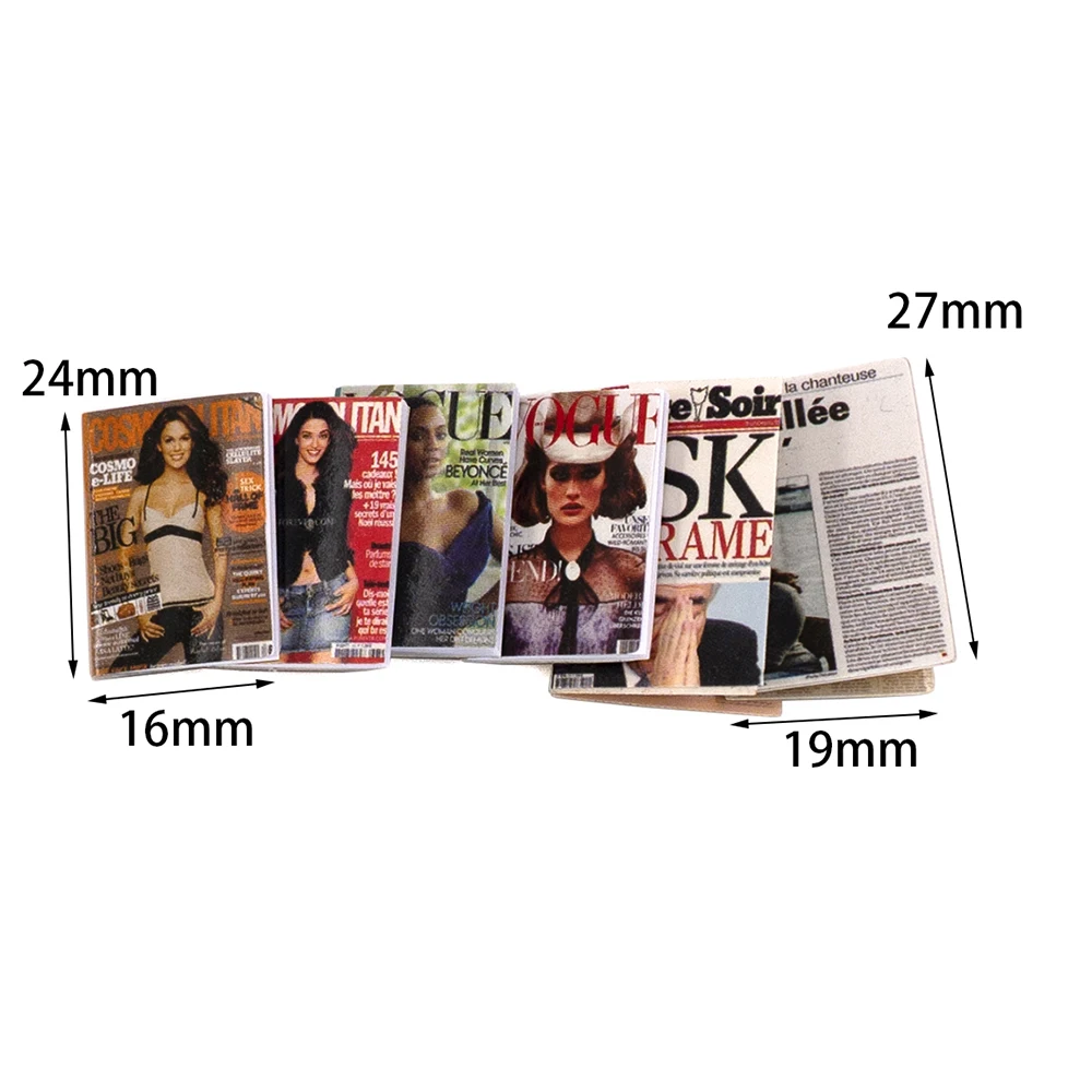 6Pcs 1/12 Doll House Miniature - Photography Magazine 评论和价格
