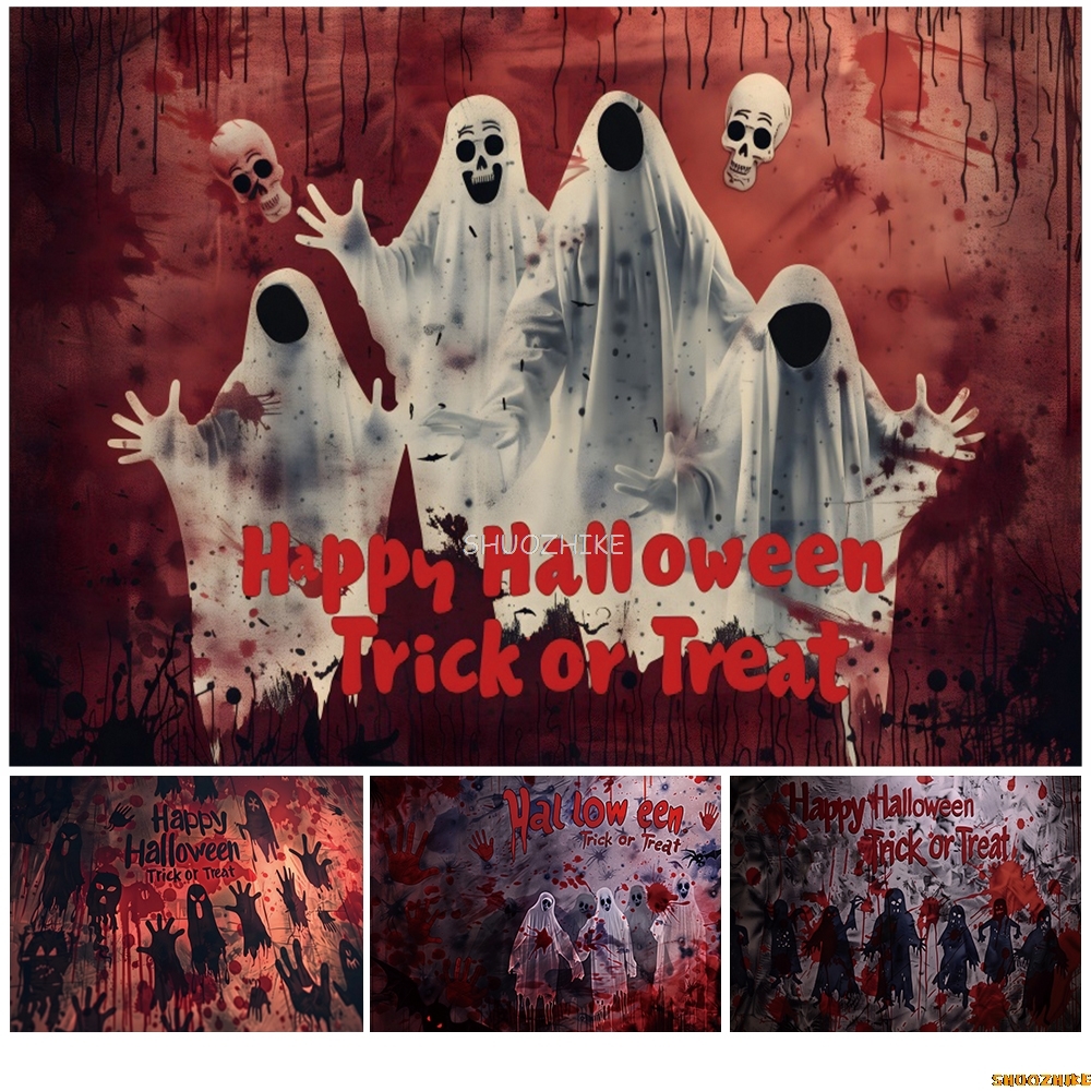 Happy Halloween Backdrop Horro - Photography Trick 评论和价格