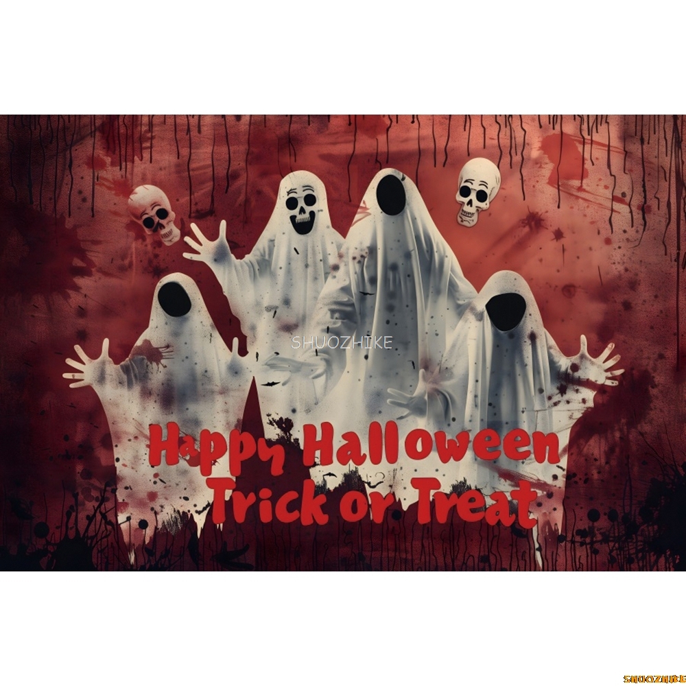 Happy Halloween Backdrop Horro - Photography Trick 评论和价格