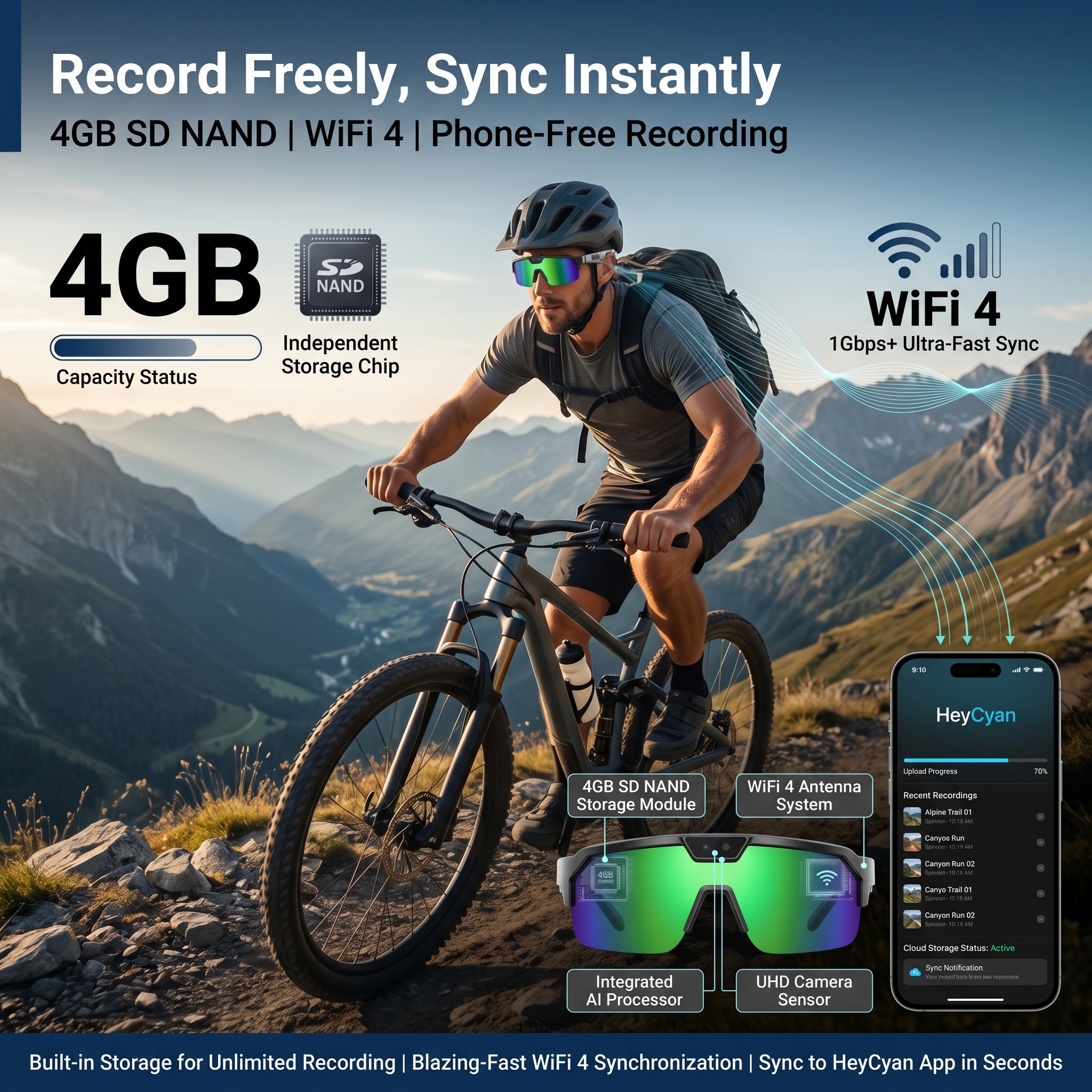 Smart Glasses with 4K HD Anti- - Photography Japanese 评论和价格