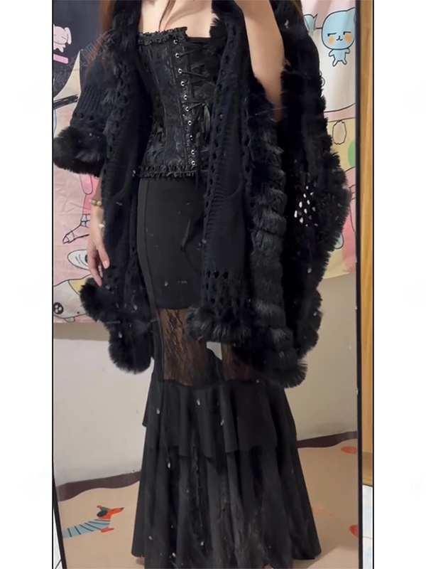 Warm Knitted Shawl Fashionable - Photography Young 评论和价格