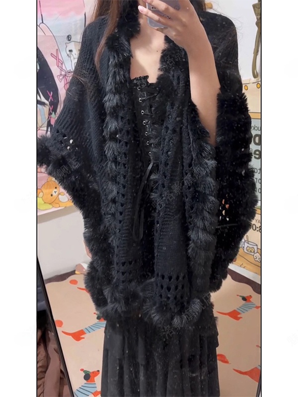Warm Knitted Shawl Fashionable - Photography Young 评论和价格