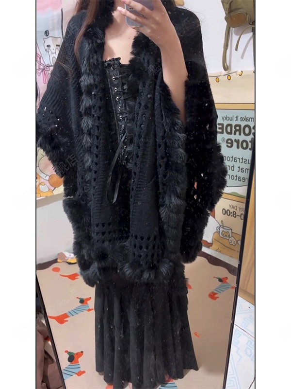 Warm Knitted Shawl Fashionable - Photography Young 评论和价格