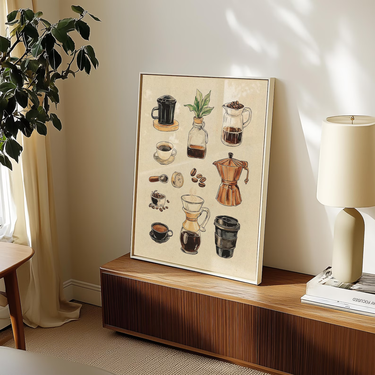 Retro Vintage Coffee Chart Dig - Photography Coffee 评论和价格