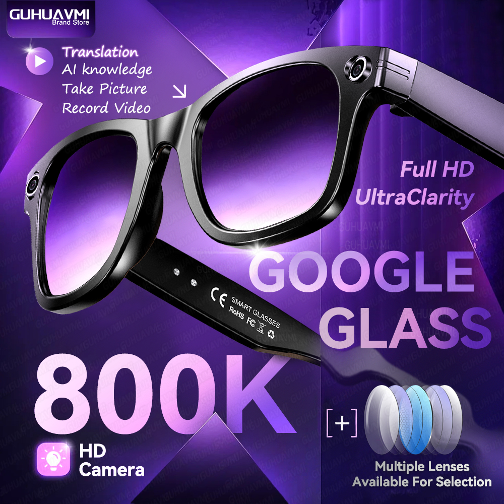 AI Smart Glasses with 8MP Came - Photography Japanese 评论和价格