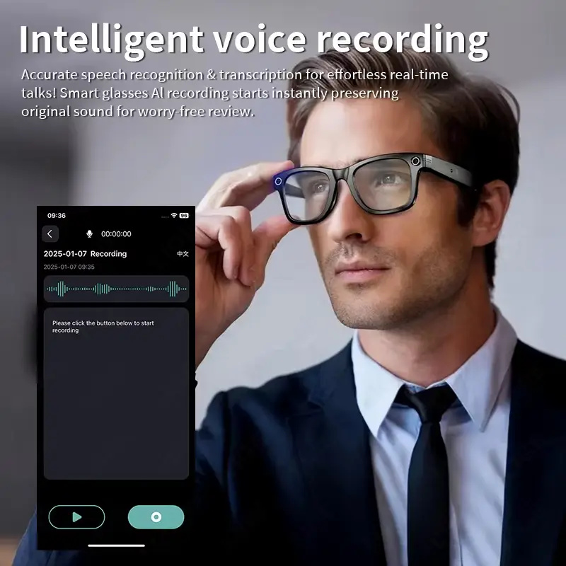 AI Smart Glasses with 8MP Came - Photography Japanese 评论和价格